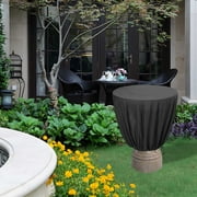PATLOLLAV Black Winter Bird Bath Cover for Outdoor,Outsides Weather Resistant Polyester,Weather Resistant, Elastic Hem,Outdoor Living Covers,24 x 35 inch,Christmas Clearance